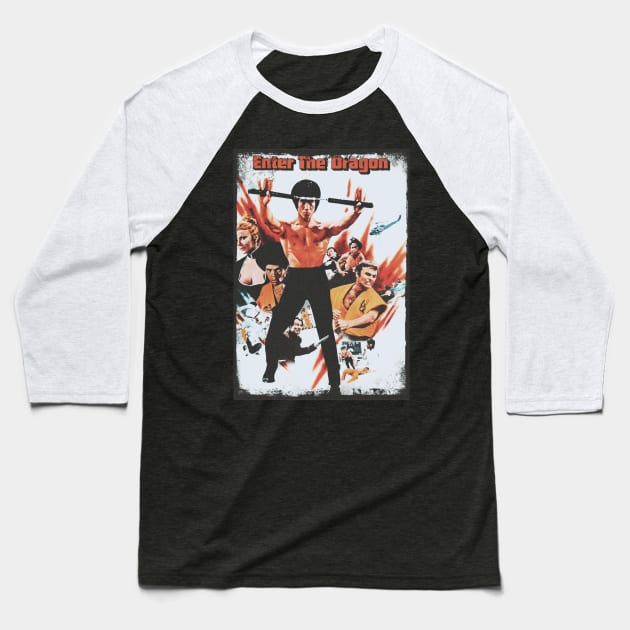 enter the dragon 4 Baseball T-Shirt by Deconstructing Comics